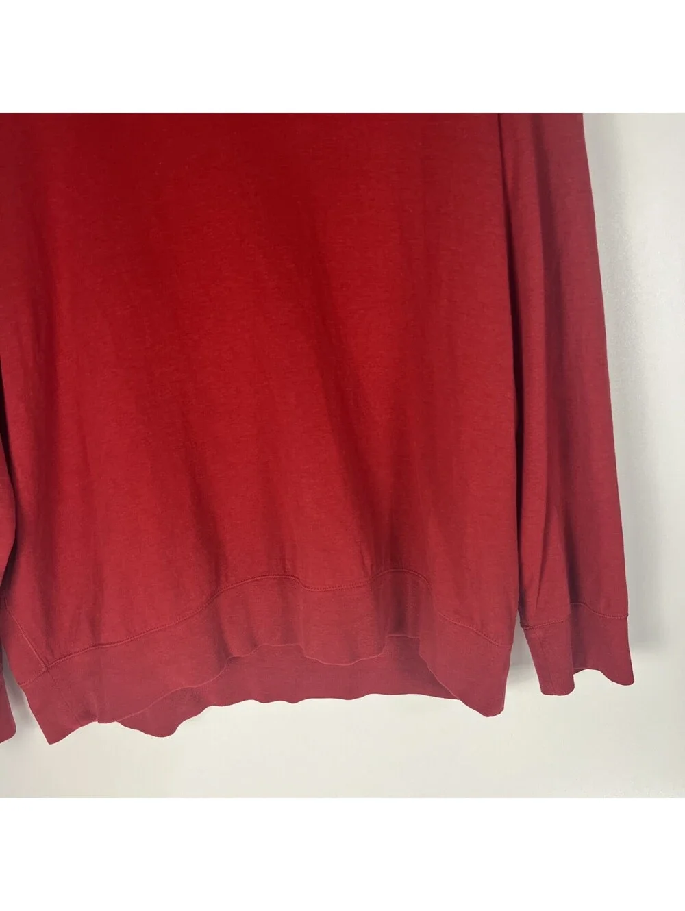 Polo Ralph Lauren Red Quarter Zip Sweatshirt-Men's XXL